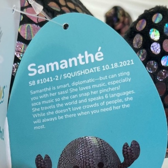Squishmallow Samanthe The Shimmery Scorpion 8in 2021 Edition - Picture 10 of 10